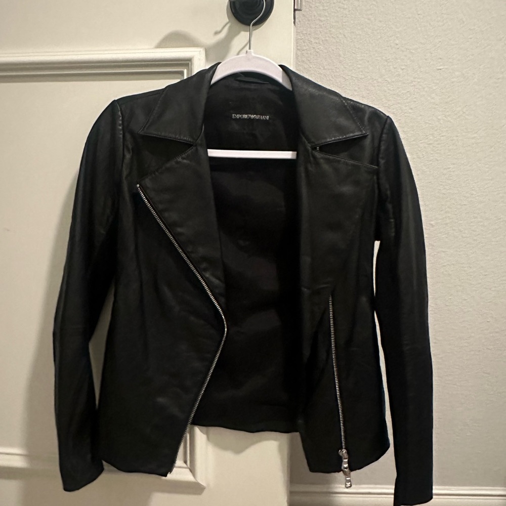 Armani leather jacket